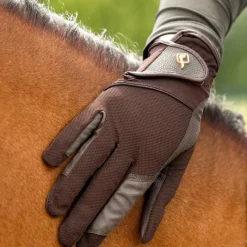 Gants D'Équitation*LeMieux - Gants d'équitation Pro Mesh Marron