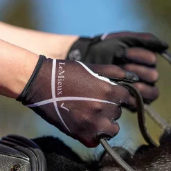 Gants D'Équitation*LeMieux - Gants d'équitation Soleil mesh Noir