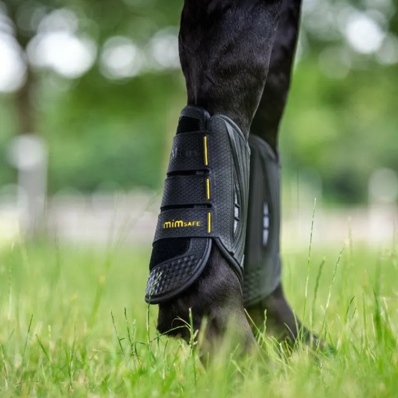 Online - Guêtres de cross MimSafe antérieurs / jaune Guêtres Fermées
