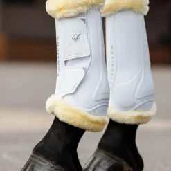 - Guêtres de dressage Motionflex avec fourrure / naturel Guêtres Fermées