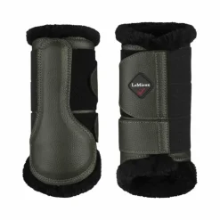 - Guêtres fermées mouton kaki/ noir x2 Guêtres Fermées