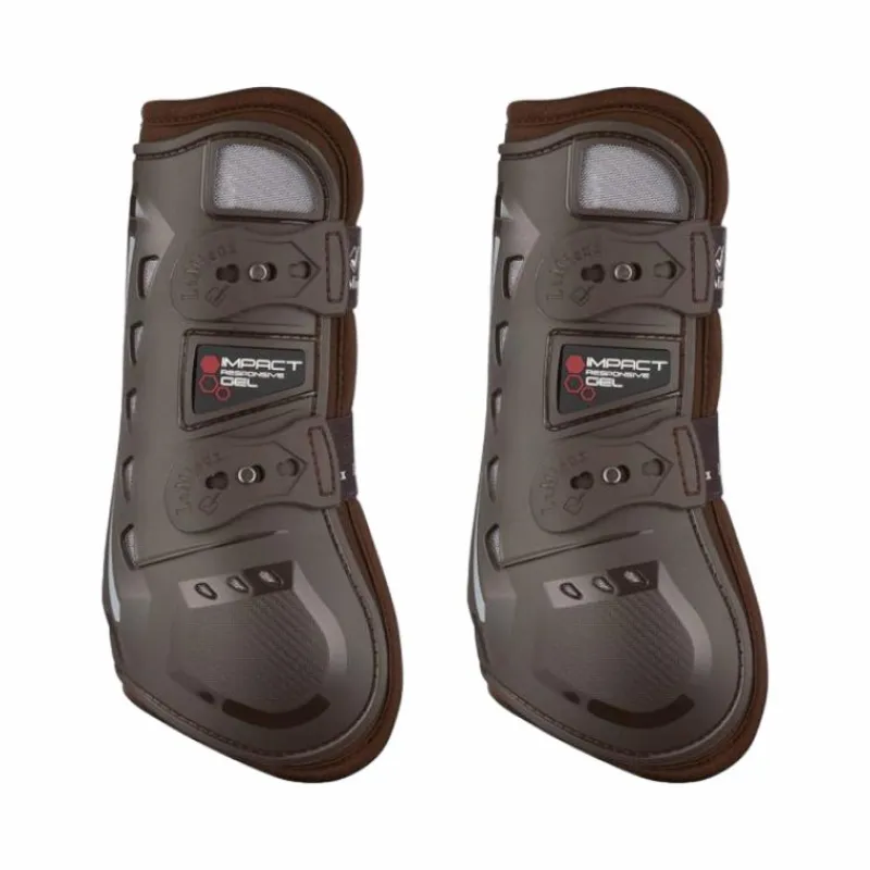 Guêtres Ouvertes|Cso*LeMieux - Guêtres ouvertes Impact Responsive gel x2 Marron