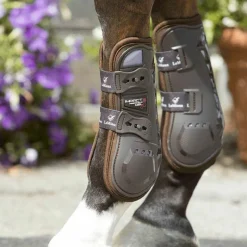 Guêtres Ouvertes|Cso*LeMieux - Guêtres ouvertes Impact Responsive gel x2 Marron