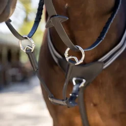 Sale - Martingale élastique / argent Enrênements Poneys|Martingales