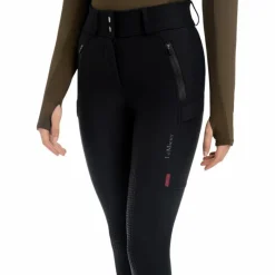 Pantalons D'Équitation*LeMieux - Pantalon d'équitation imperméable femme DryTex Full Grip Noir