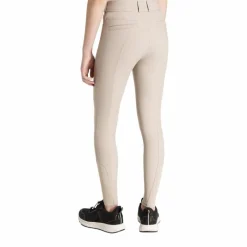 Sale - Pantalon d’équitation fille grip aux genoux Young Rider Izzy Almond Enfant Pantalons D'Équitation