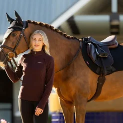 Pulls Et Gilets*LeMieux - Polaire à col zippé femme Frances damson Bordeaux