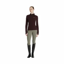 Pulls Et Gilets*LeMieux - Polaire à col zippé femme Frances damson Bordeaux