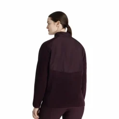 Clearance - Polaire bi-matière col zippé femme Clara damson Pulls Et Gilets