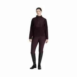 Clearance - Polaire bi-matière col zippé femme Clara damson Pulls Et Gilets