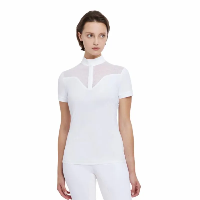 Polos Et Chemises*LeMieux - Polo de concours manches courtes femme Emily Blanc