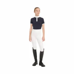 Polos Et Chemises*LeMieux - Polo de concours manches courtes junior Young Rider Belle Marine