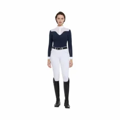 Polos Et Chemises*LeMieux - Polo de concours manches longues femme Emily Marine