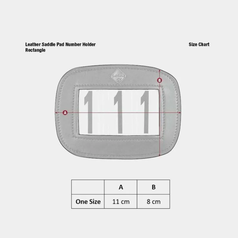 Accessoires De Concours Complet|Concours Complet D'Equitation*LeMieux - Porte numéros pour tapis en cuir Marron