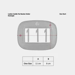 Outlet - Porte numéros pour tapis en cuir Concours Complet D'Equitation|Accessoires De Concours Complet