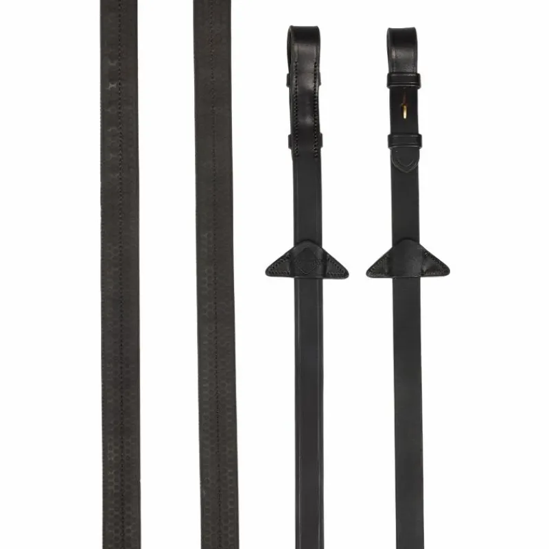 Rênes Et Arrêtoirs De Rênes Poneys|Rênes Et Arrêtoirs De Rênes*LeMieux - Rênes caoutchouc / laiton Marron