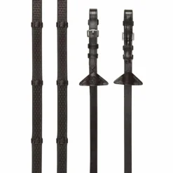 Hot - Rênes en caoutchouc avec arrêtoirs / argent Rênes Et Arrêtoirs De Rênes Poneys|Rênes Et Arrêtoirs De Rênes