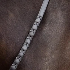 Rênes Et Arrêtoirs De Rênes Poneys|Rênes Et Arrêtoirs De Rênes*LeMieux - Rênes tressées cuir / argent Marron