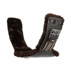 Bavettes Courtes*LeMieux - Sangle bavette courte doublure laine synthétique Arika Marron