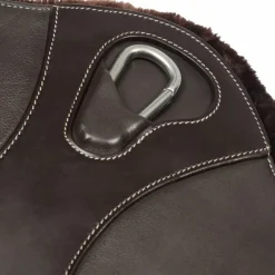 Bavettes Courtes*LeMieux - Sangle bavette courte doublure laine synthétique Arika Marron