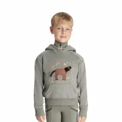 Pulls Et Gilets*LeMieux - Sweat à capuche enfant Mini Romi rosemary Vert