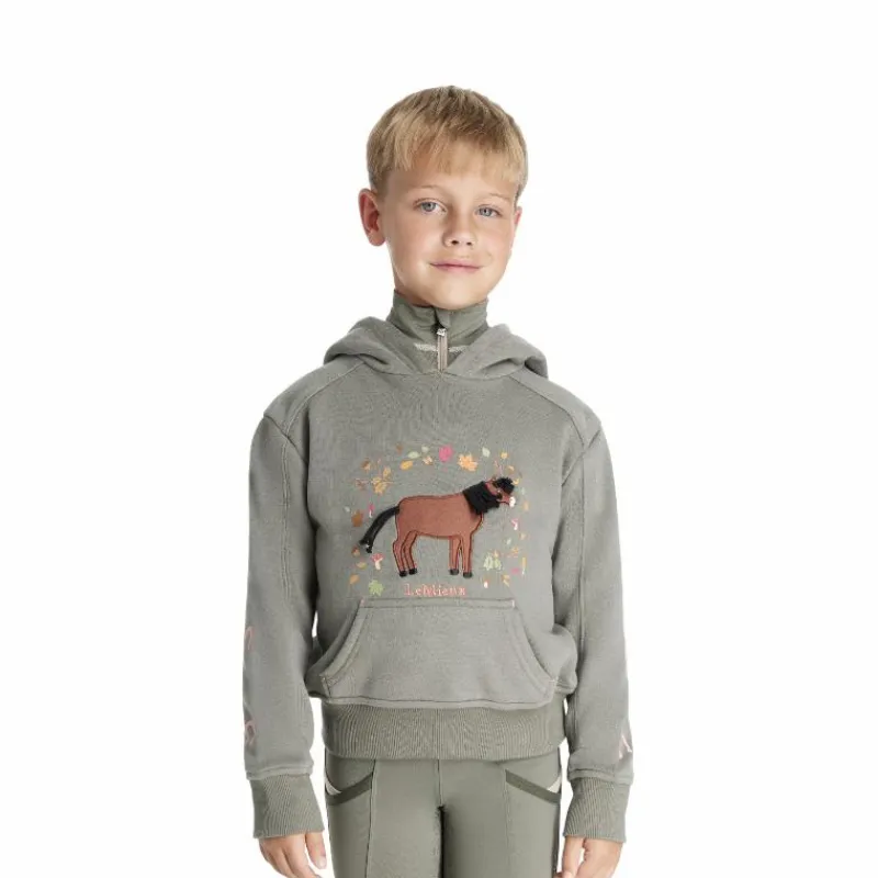 Pulls Et Gilets*LeMieux - Sweat à capuche enfant Mini Romi rosemary Vert