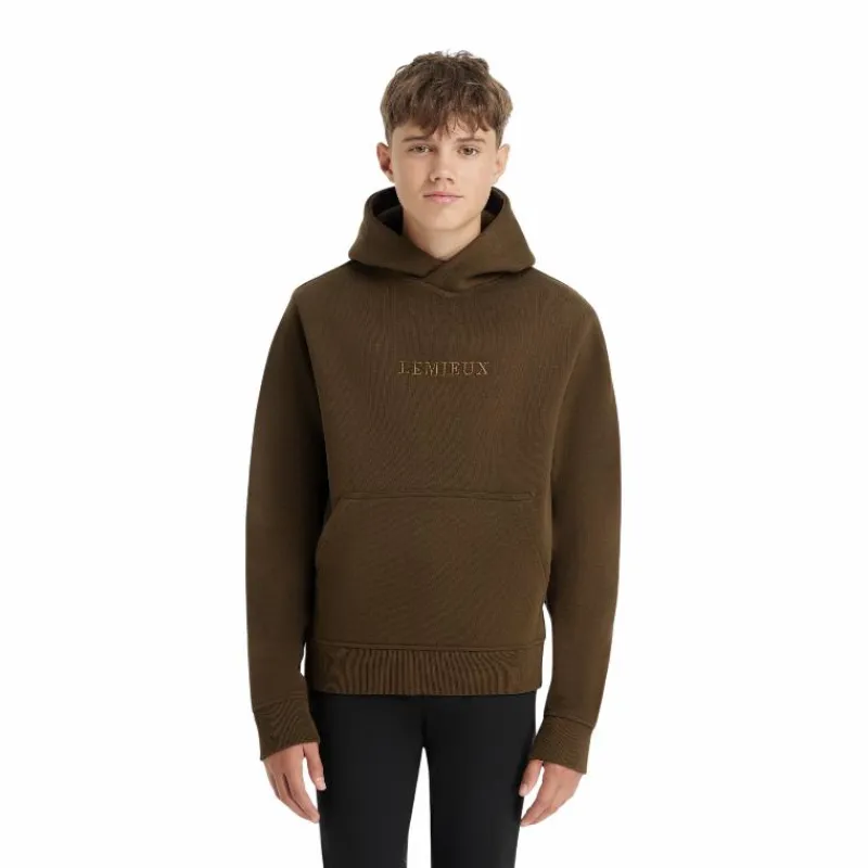 Pulls Et Gilets*LeMieux - Sweat à capuche garçon Young Rider Alpine Beige