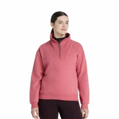 Clearance - Sweat col zippé femme Keira cranberry Pulls Et Gilets