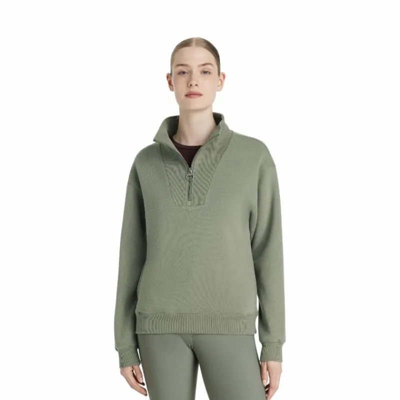 Pulls Et Gilets*LeMieux - Sweat col zippé femme Keira rosemary Vert