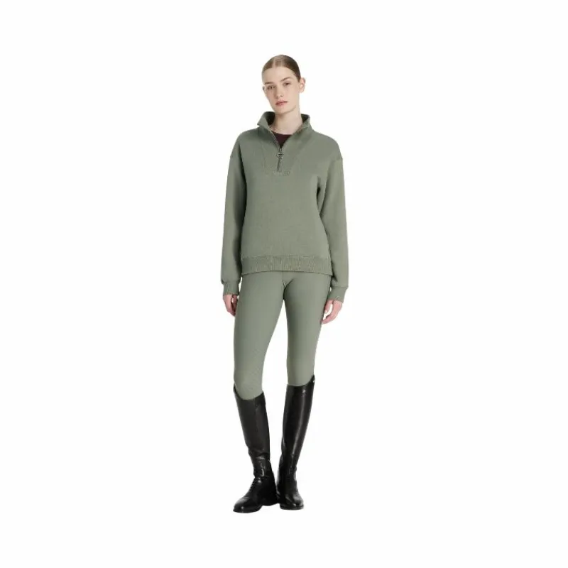 Pulls Et Gilets*LeMieux - Sweat col zippé femme Keira rosemary Vert