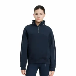 Pulls Et Gilets*LeMieux - Sweat shirt col zippé enfant Young Rider Kate Marine