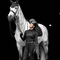 Dressage|Tapis De Dressage*LeMieux - Tapis de dressage Crystal Suede Square Noir