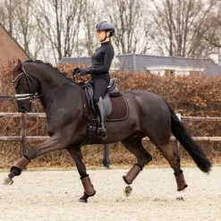 Dressage|Tapis De Dressage*LeMieux - Tapis de dressage Crystal Suede Square Marron