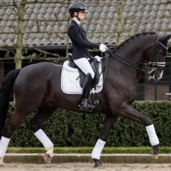 Dressage|Tapis De Dressage*LeMieux - Tapis de dressage Crystal Suede Square Blanc