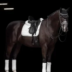 Dressage|Tapis De Dressage*LeMieux - Tapis de dressage Crystal Suede Square Blanc