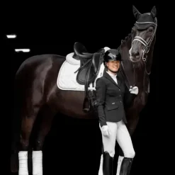 Dressage|Tapis De Dressage*LeMieux - Tapis de dressage Crystal Suede Square Blanc