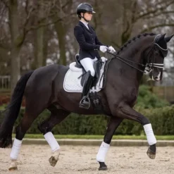 Dressage|Tapis De Dressage*LeMieux - Tapis de dressage Crystal Suede Square Blanc
