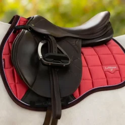 Tapis De Selle Poneys|Tapis De Selle*LeMieux - Tapis de selle Mixte Square Loire Classic cranberry Rose