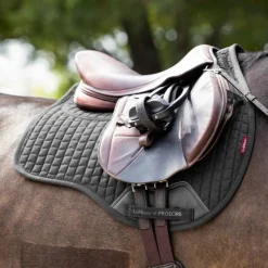 Tapis Cso/ Mixtes|Tapis De Selle*LeMieux - Tapis de selle mixte Pro Sorb Plain 2 Square Noir