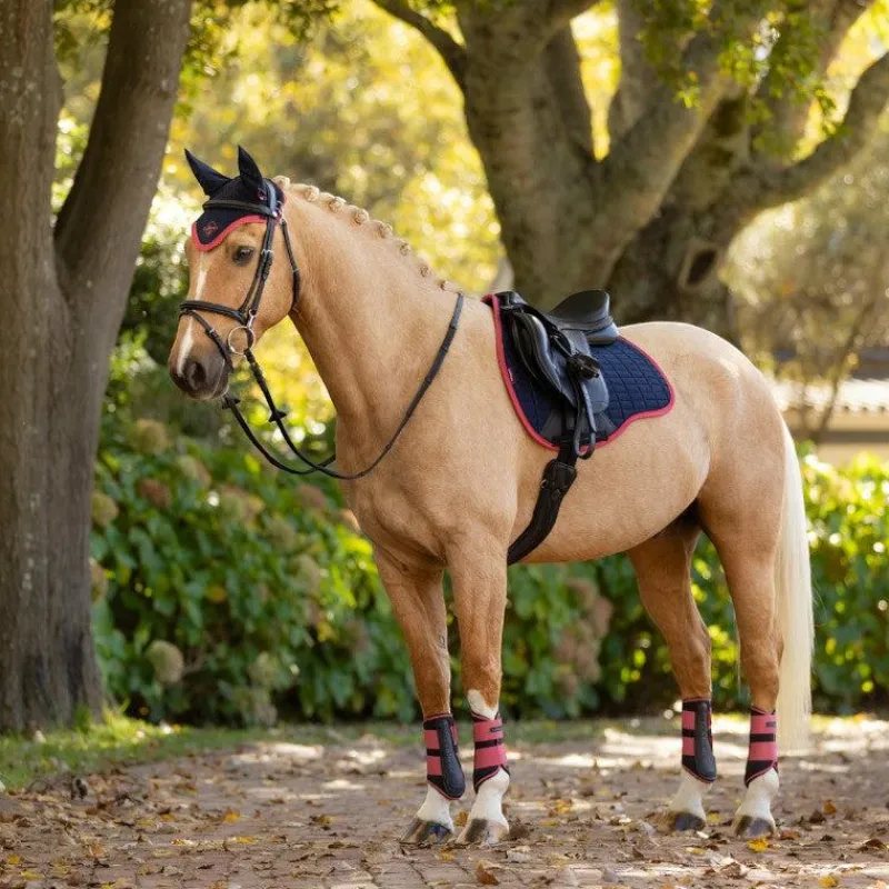 Outlet - Tapis de selle Mixte Square suédine / cranberry Tapis De Selle|Tapis Cso/ Mixtes