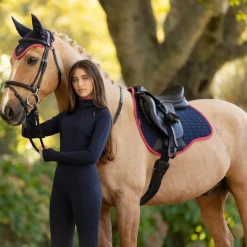 Outlet - Tapis de selle Mixte Square suédine / cranberry Tapis De Selle|Tapis Cso/ Mixtes