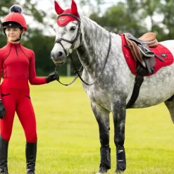 Tapis Cso/ Mixtes|Tapis De Selle*LeMieux - Tapis de selle Square Mixte Loire chili Rouge