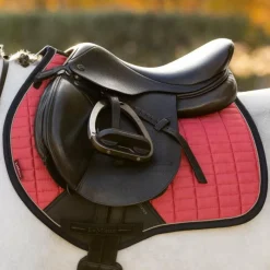 Tapis De Selle Poneys|Tapis De Selle*LeMieux - Tapis de selle Square en suédine cranberry Rose