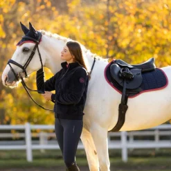 Online - Tapis de selle Square suédine / cranberry Tapis De Selle|Tapis Cso/ Mixtes