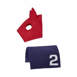 Clearance - Tapis et cagoule de course pour Toy Pony et rouge Peluches