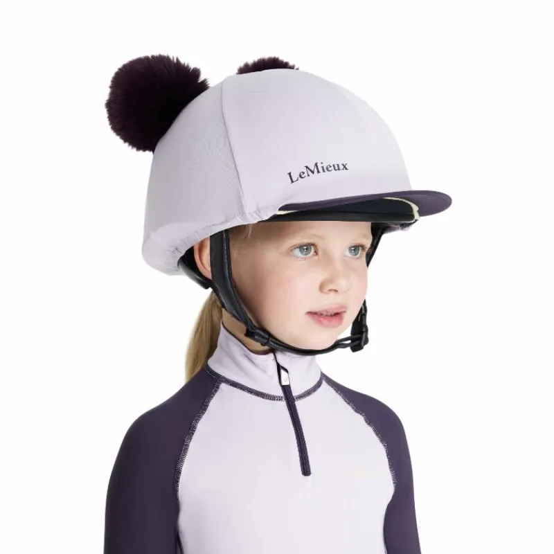 Sale - Toque de casque doubles pompons amovibles enfant Mini lilac Toques|Accessoires De Casques