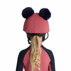 Discount - Toque de casque doubles pompons amovibles enfant Mini cranberry Toques|Accessoires De Casques