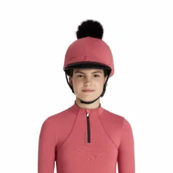Accessoires De Casques|Toques*LeMieux - Toque de casque à pompon amovible Classique cranberry Rose