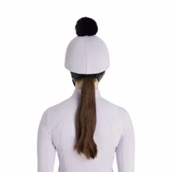 Toques|Accessoires De Casques*LeMieux - Toque de casque à pompon amovible Classique lilac Violet