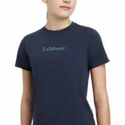 T-Shirts Et Baselayers*LeMieux - T-shirt enfant Classique Junior Young Rider Marine